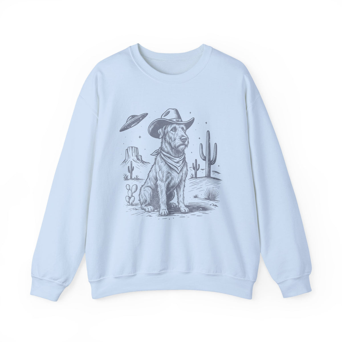 Irish Wolfhound Cowboy Crewneck Sweatshirt