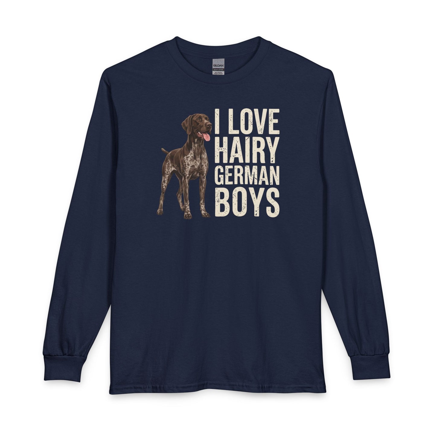 German Shorthaired Pointer Hairy Boys Long Sleeve