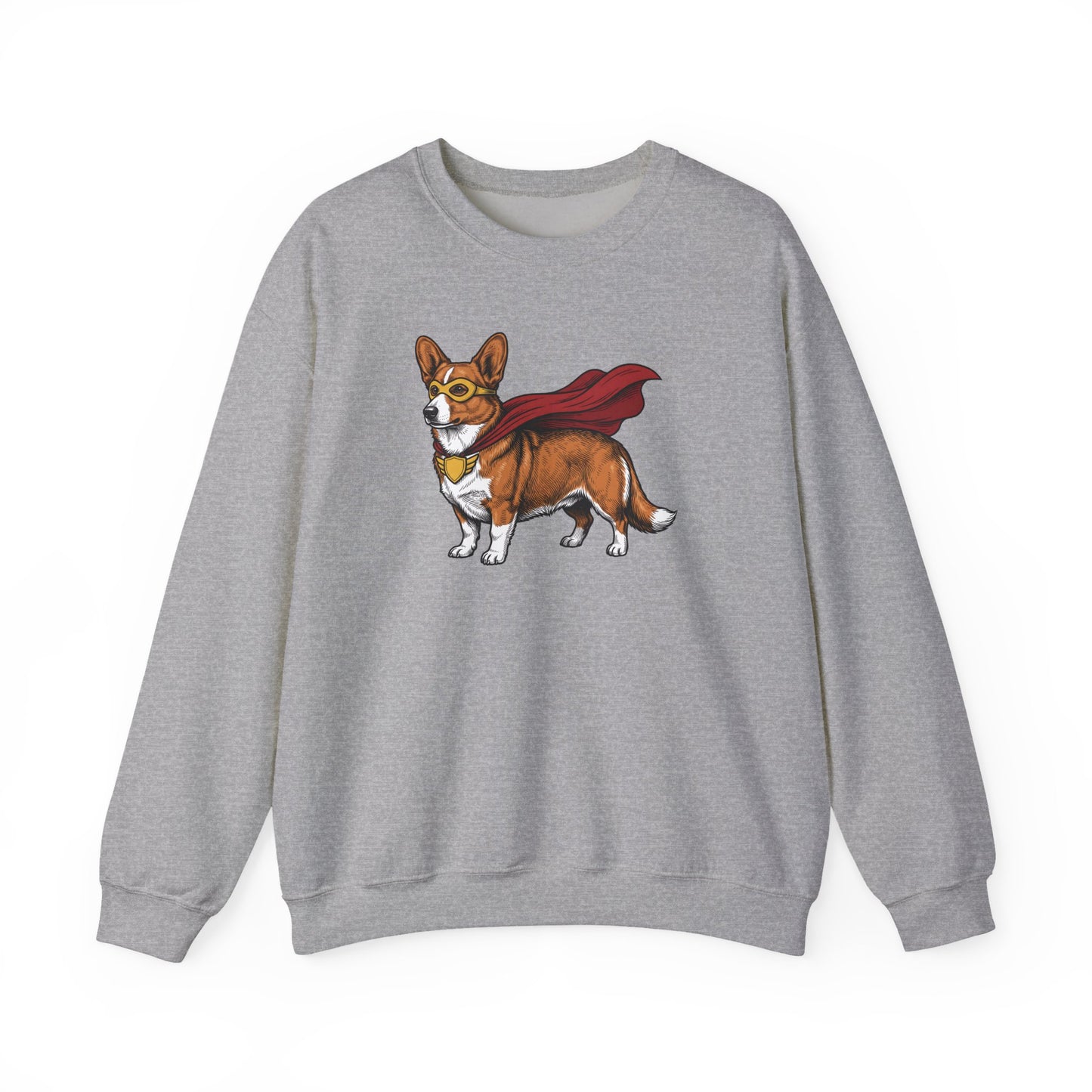 Cardigan Welsh Corgi Red Superhero Crewneck Sweatshirt