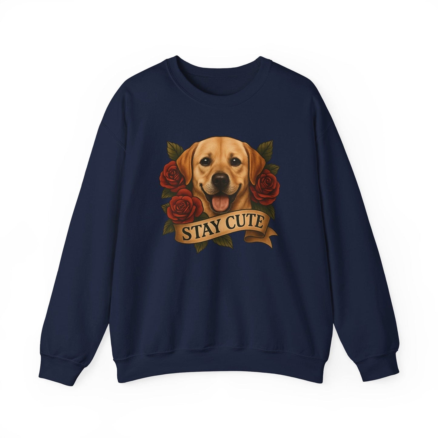 Labrador Tattoo Crewneck Sweatshirt Navy