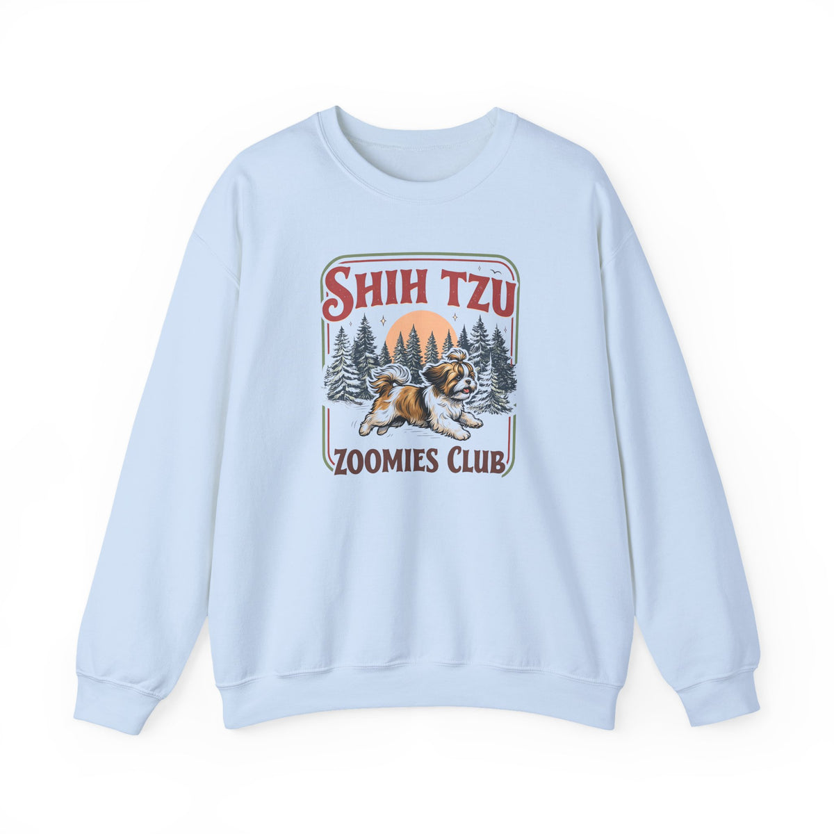 Shih Tzu Zoomies Club Crewneck Sweatshirt