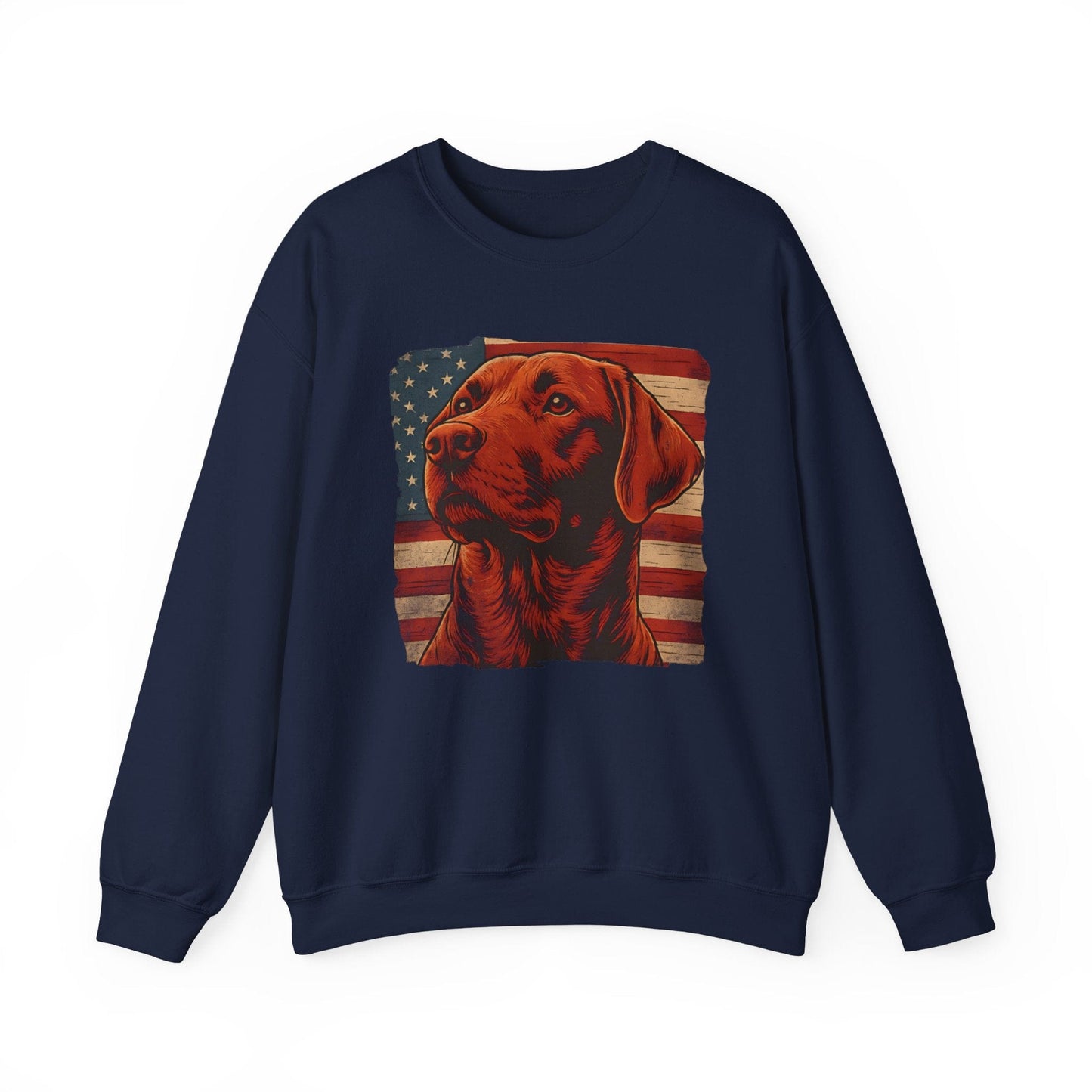 Fox Red Lab USA Crewneck Sweatshirt Navy