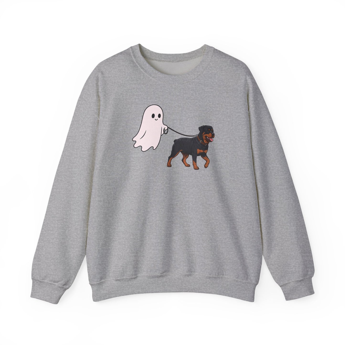 Rottweiler Ghost Walk Crewneck Sweatshirt