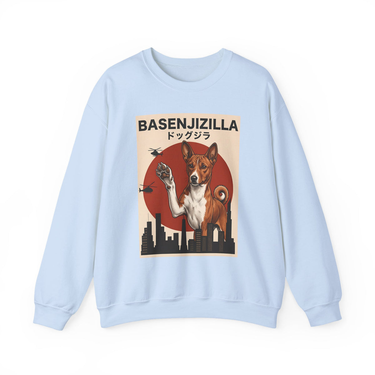 Basenji Basenjizilla Crewneck Sweatshirt