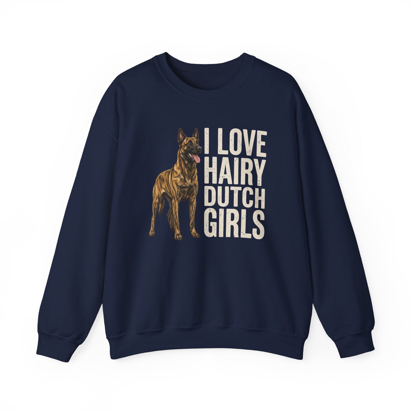 Hairy Dutch Shepherd Crewneck Sweatshirt
