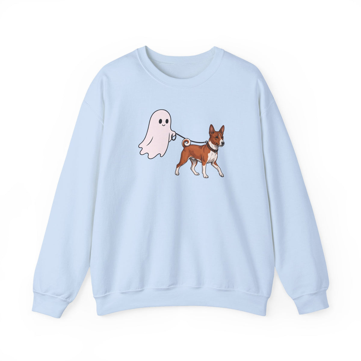 Basenji Ghost Walk Crewneck Sweatshirt