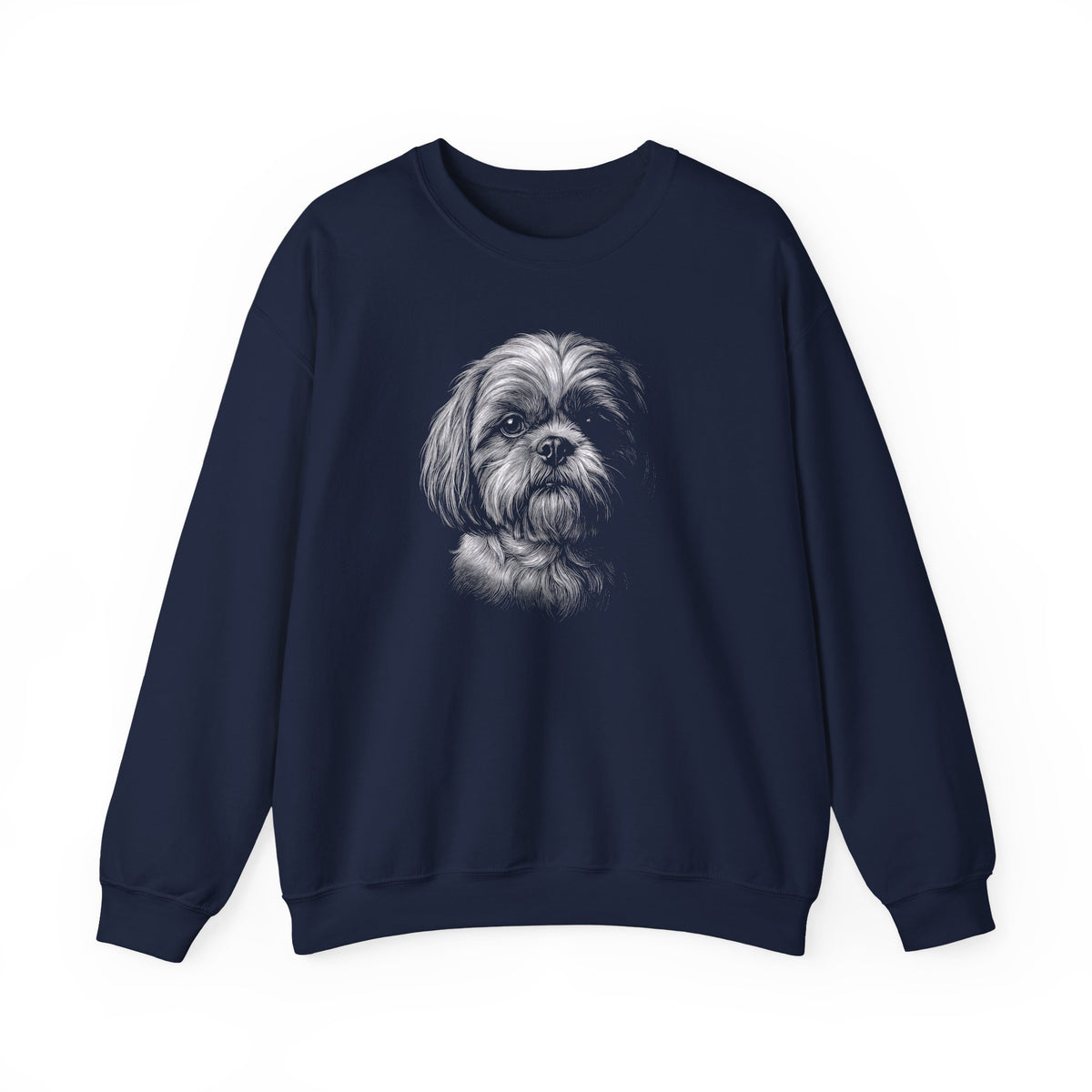 Shih Tzu Engraved Crewneck Sweatshirt