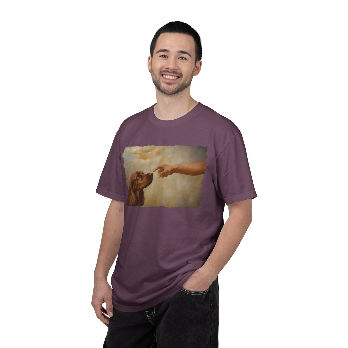 God Creates Red Cocker Spaniel Premium Tee