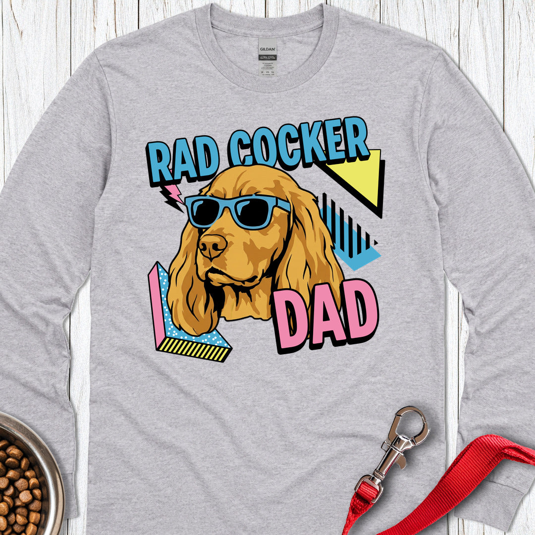 90's Rad Cocker Dad Long Sleeve — Sport Grey