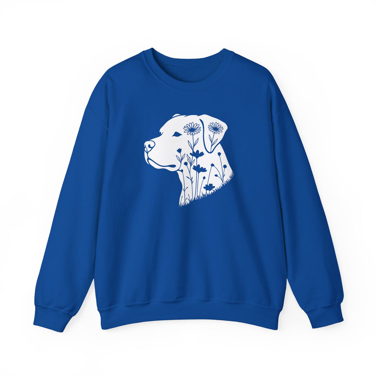 Pitbull Flowers Crewneck Sweatshirt