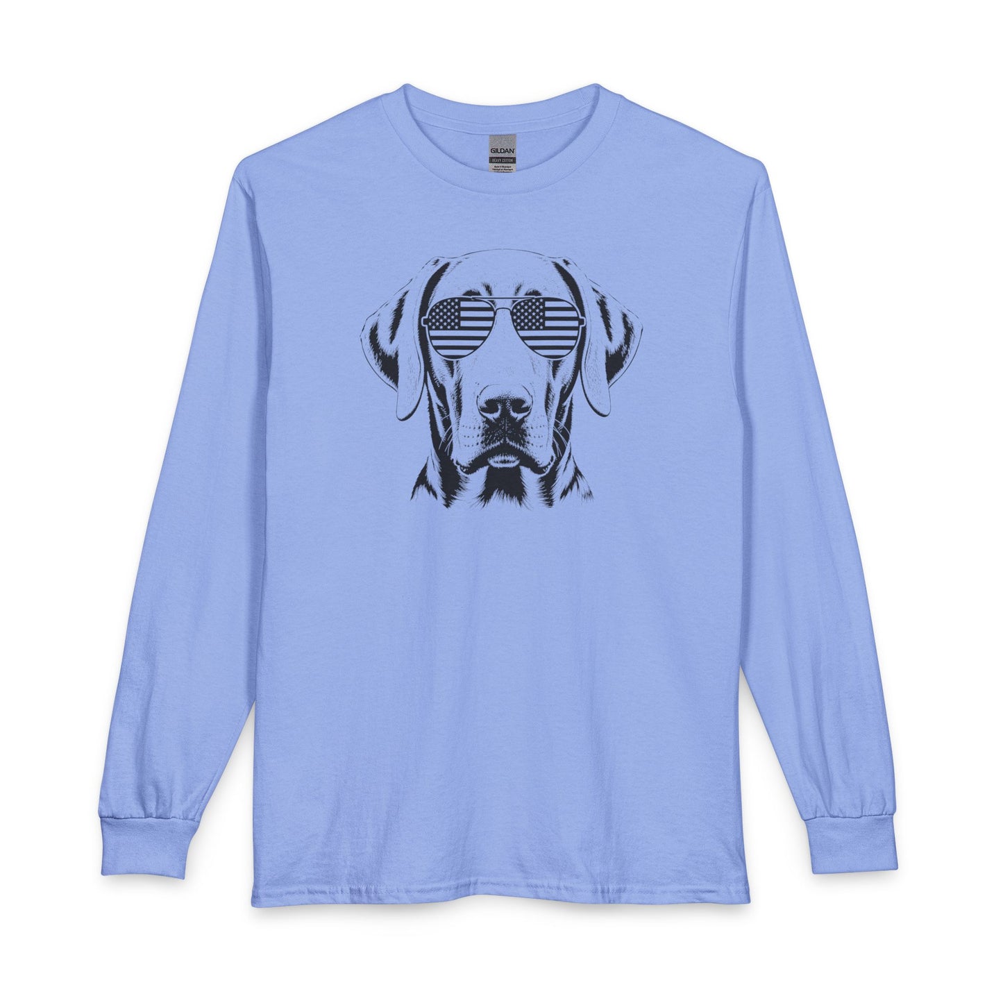 Weimaraner USA Long Sleeve Carolina Blue