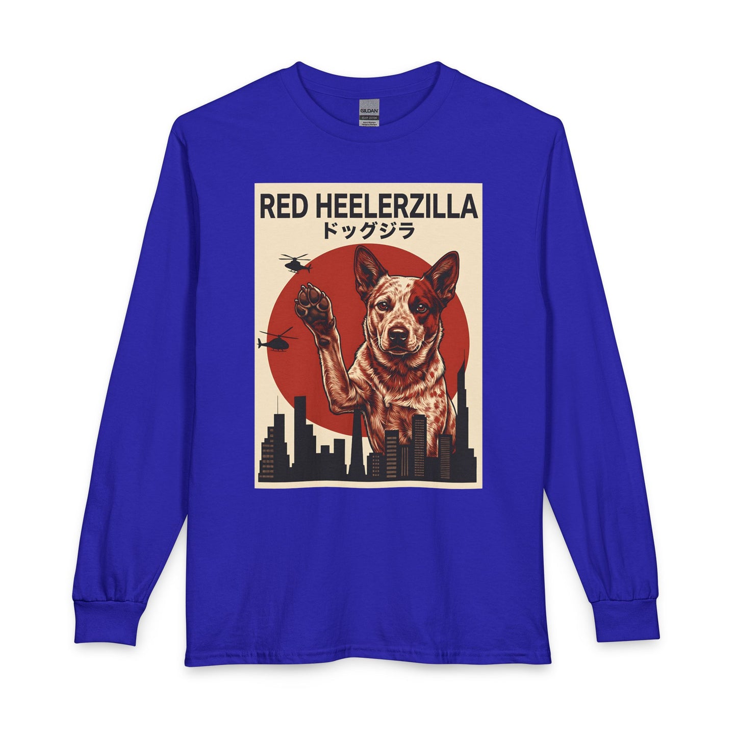 Red Heelerzilla Long Sleeve