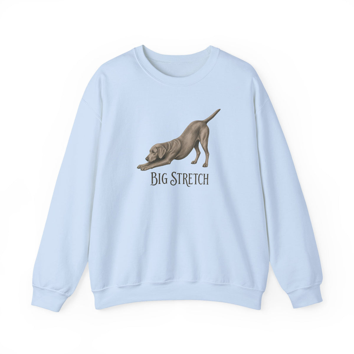 Big Stretch Weimaraner Crewneck Sweatshirt