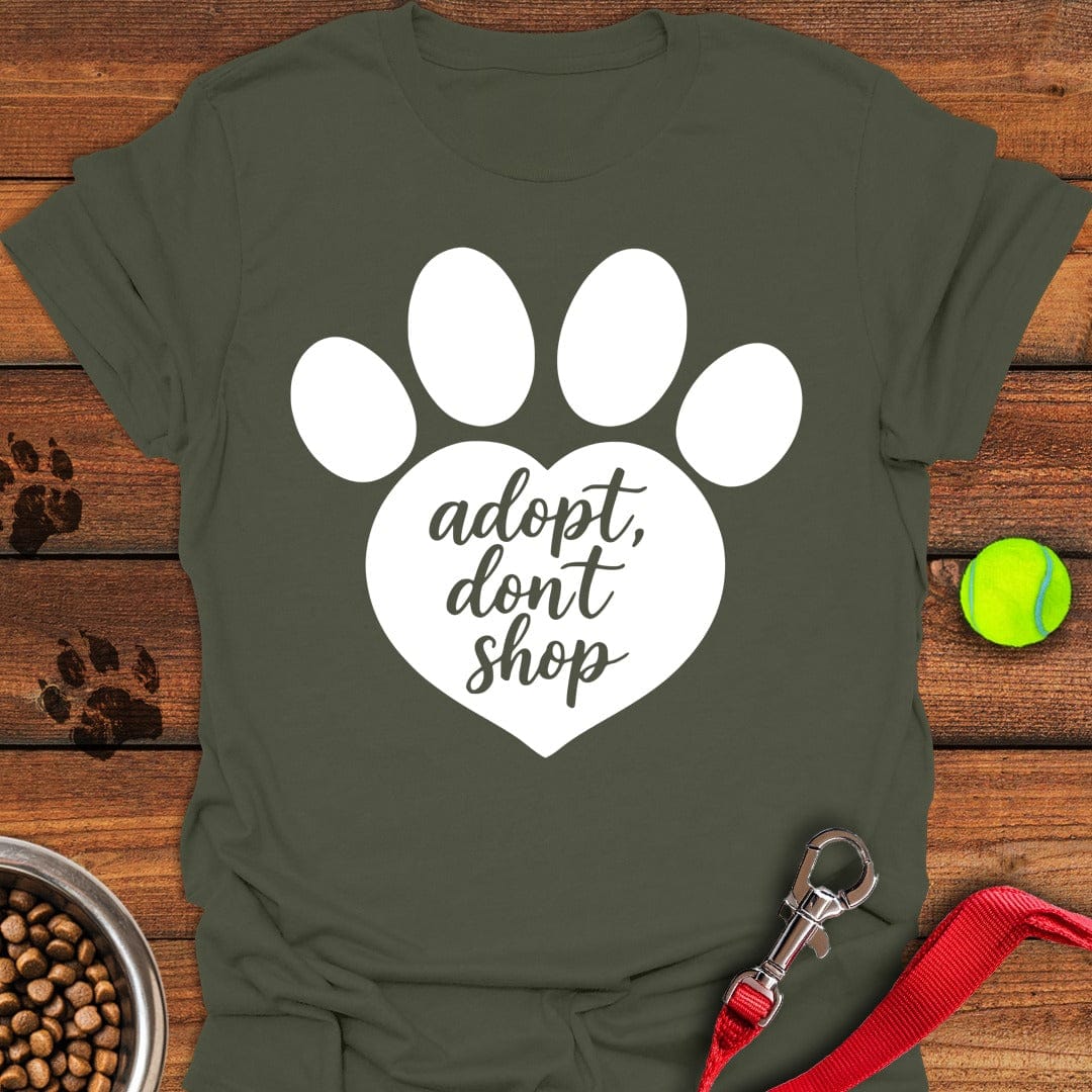 Adopt Don't Shop Rescue Military Green