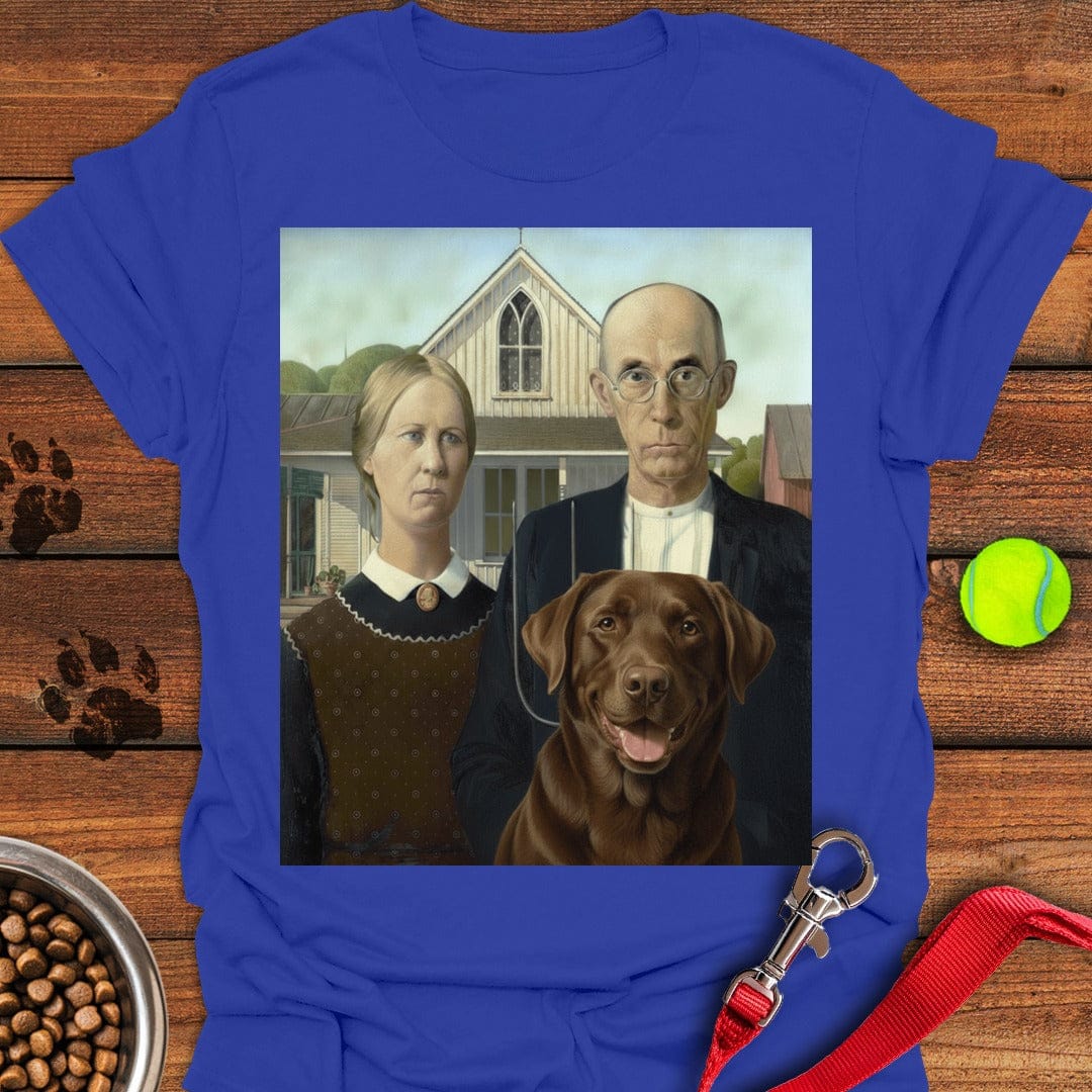 American Gothic Chocolate Labrador Royal