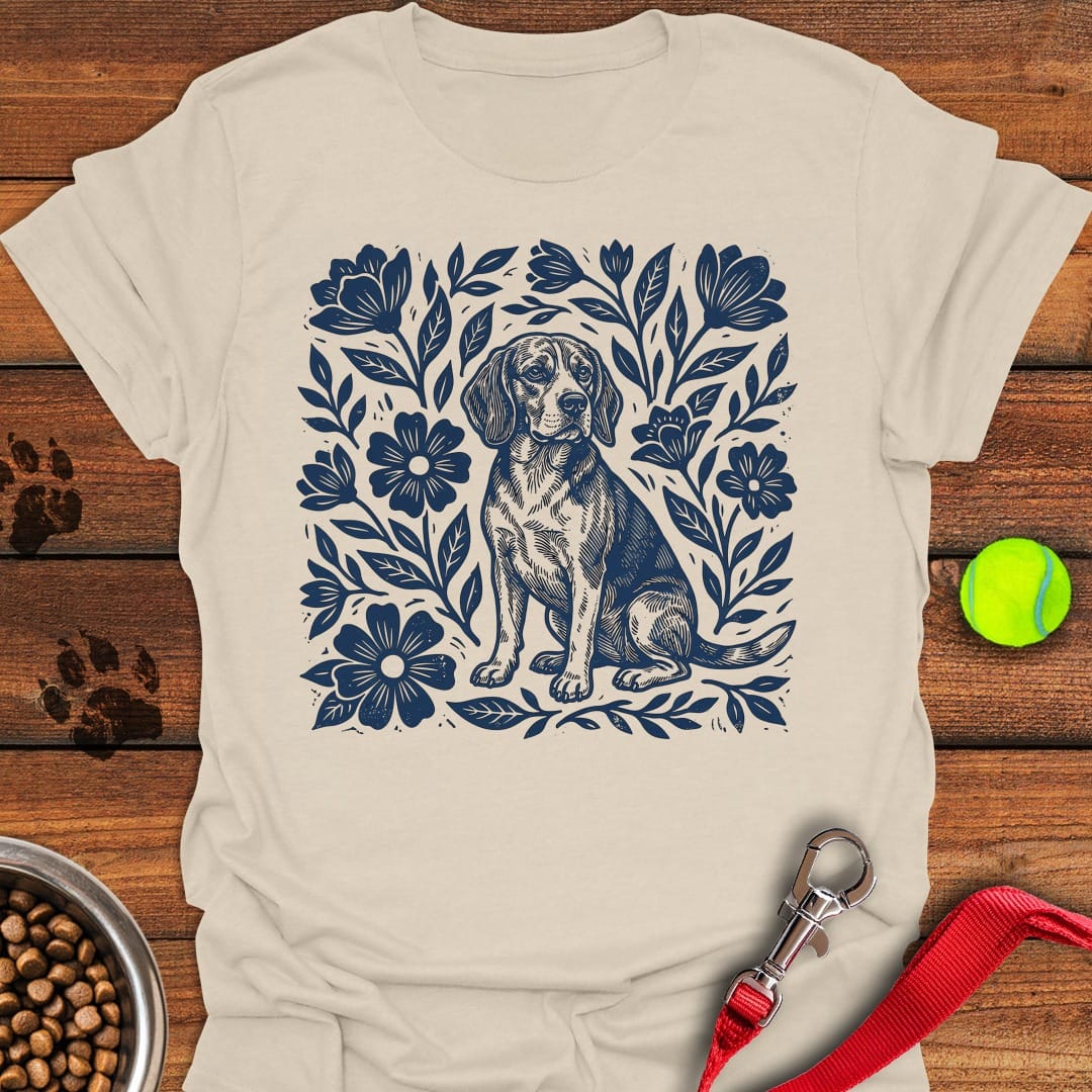 Beagle Linocut Natural