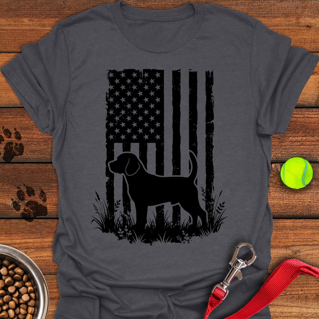 Beagle USA Flag Dark Heather