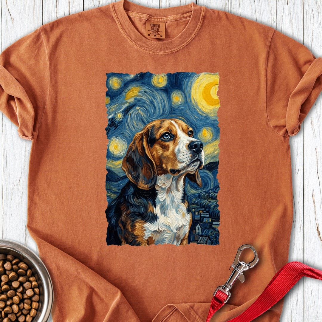 Beagle Van Gogh Premium Tee Yam