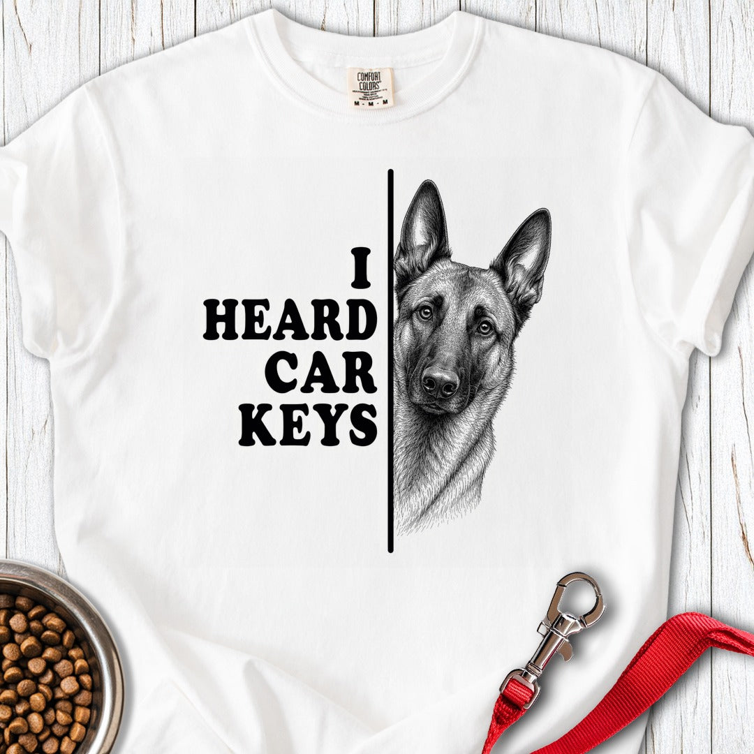 Belgian Malinois Car Keys Premium Tee White