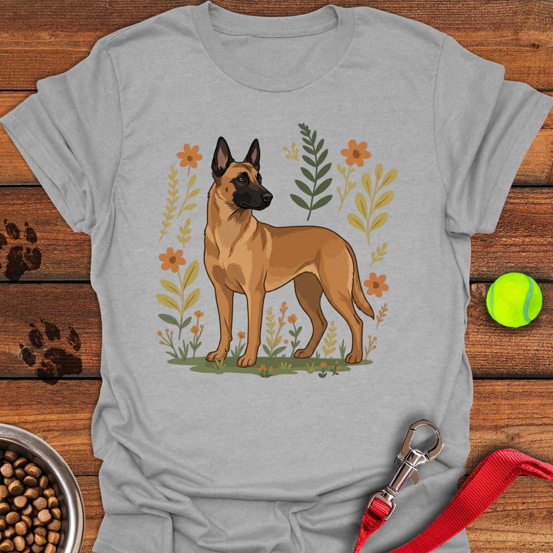 Belgian Malinois Flowers Sport Grey