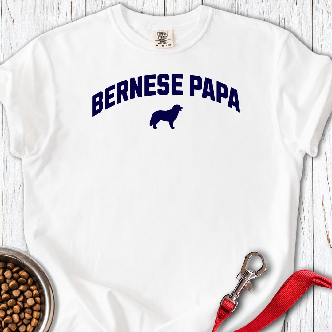 Bernese Papa Premium Tee White