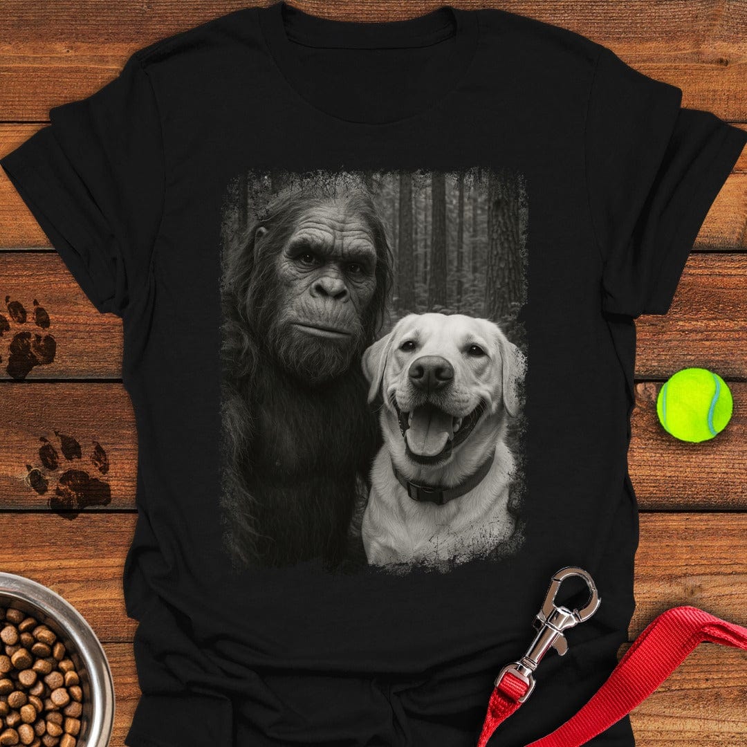 Bigfoot & Labrador Selfie Black