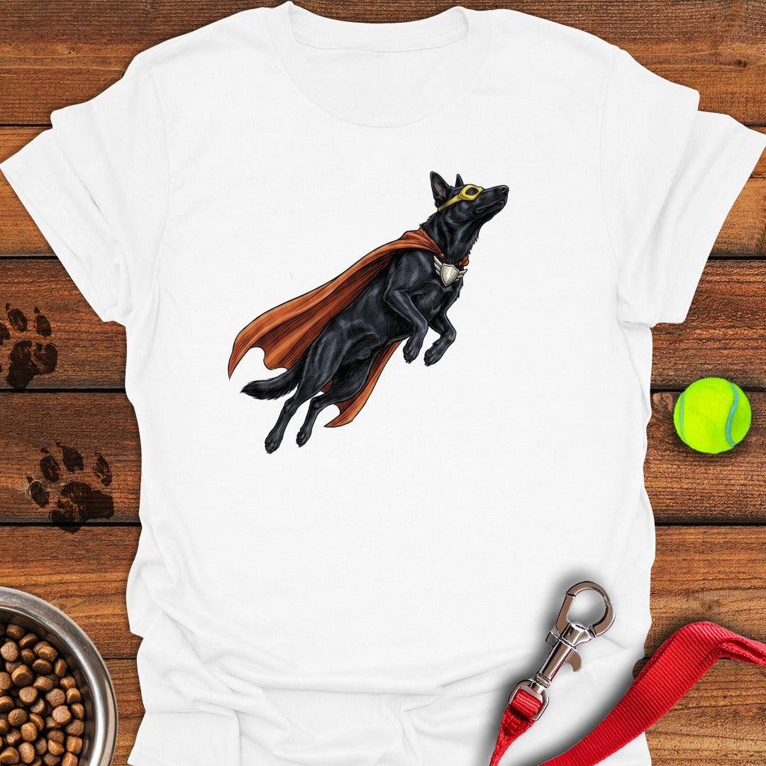 Black German Shepherd Hero White