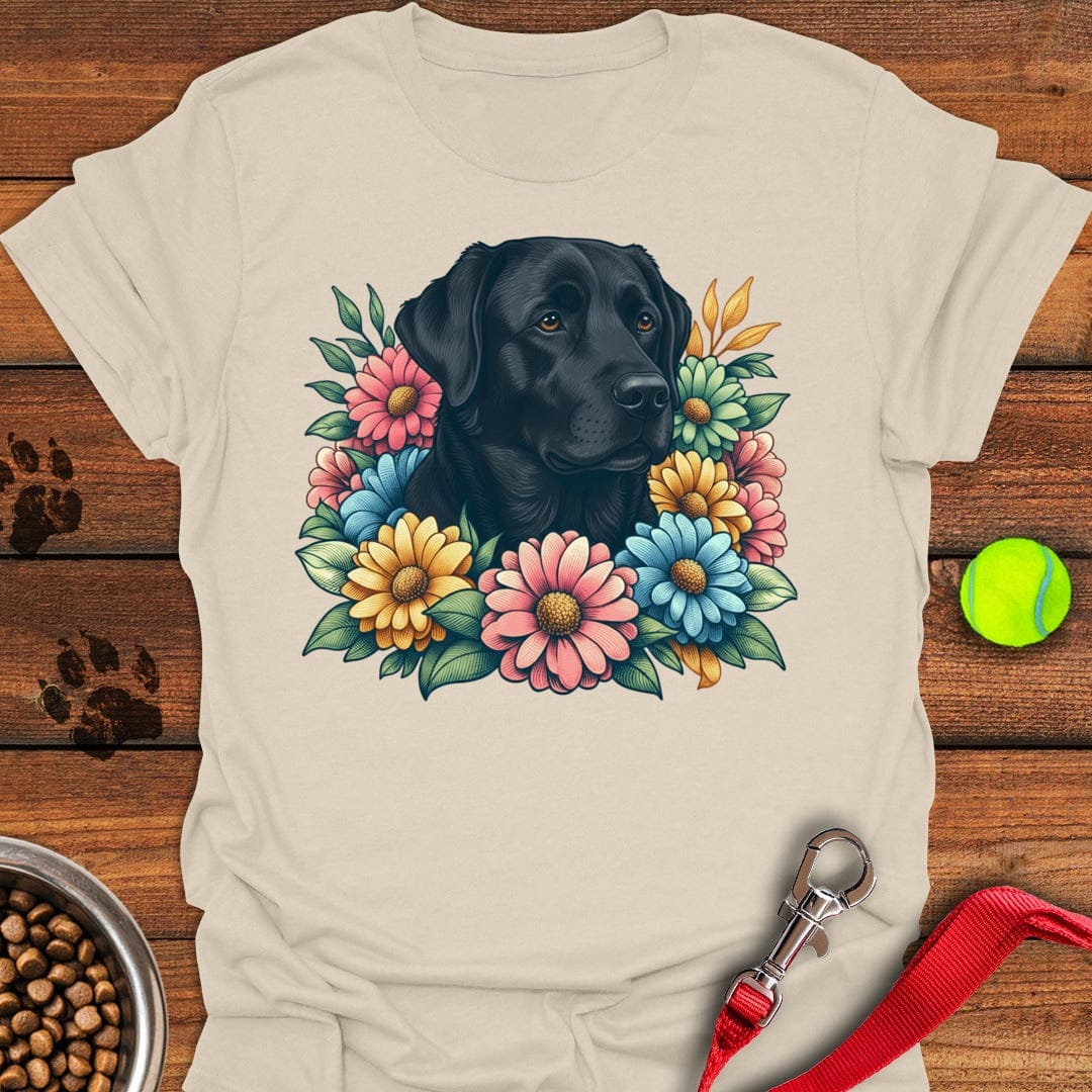 Black labrador Flower Natural