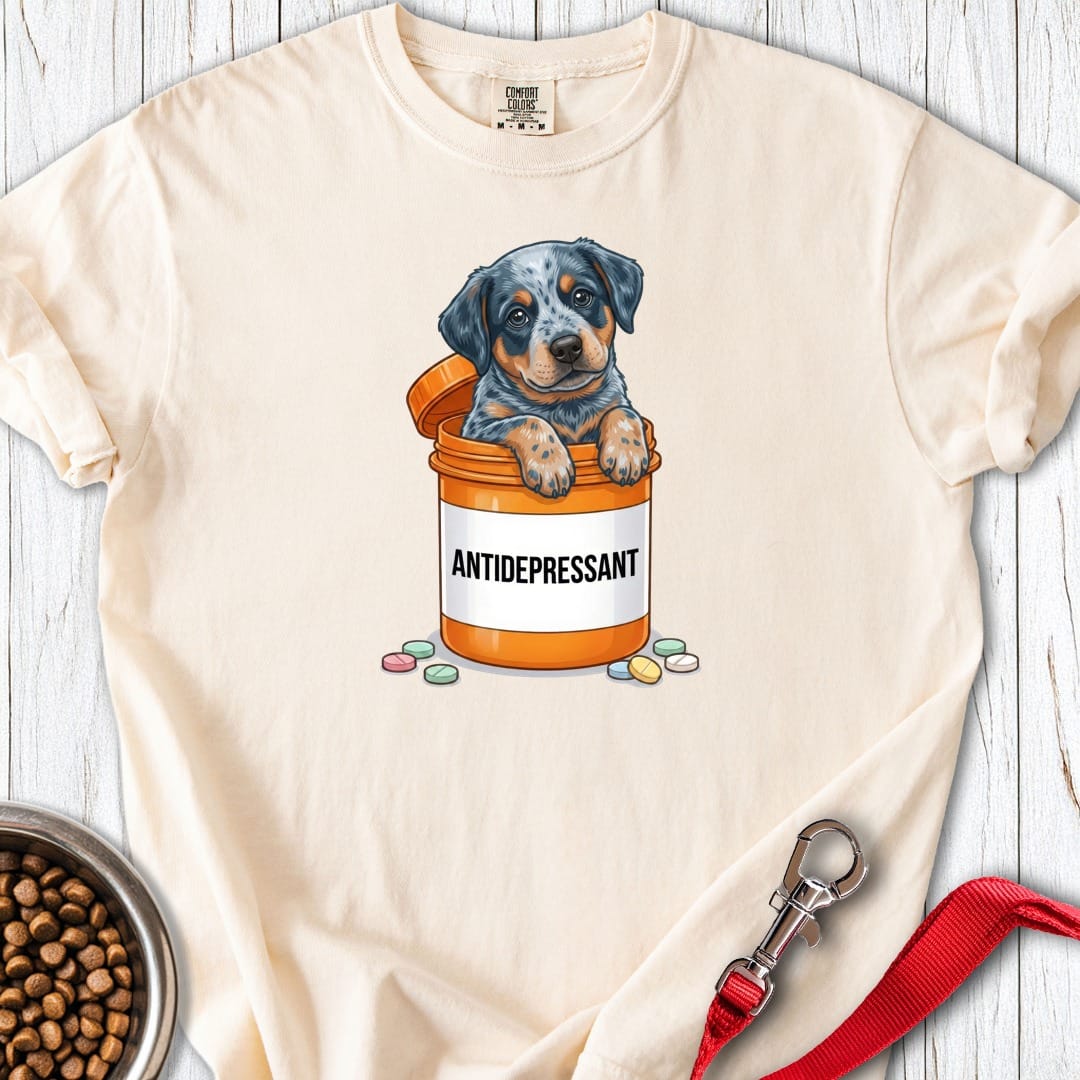 Blue Heeler Antidepressant Premium Tee Ivory