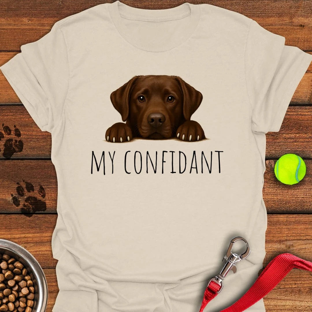 My Confidant Chocolate Labrador T-Shirt Natural