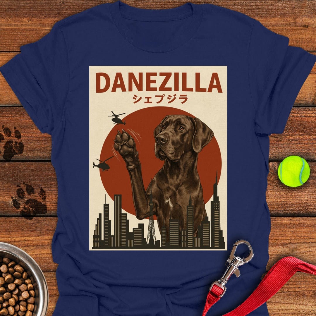 Chocolate Danezilla Great Dane Navy