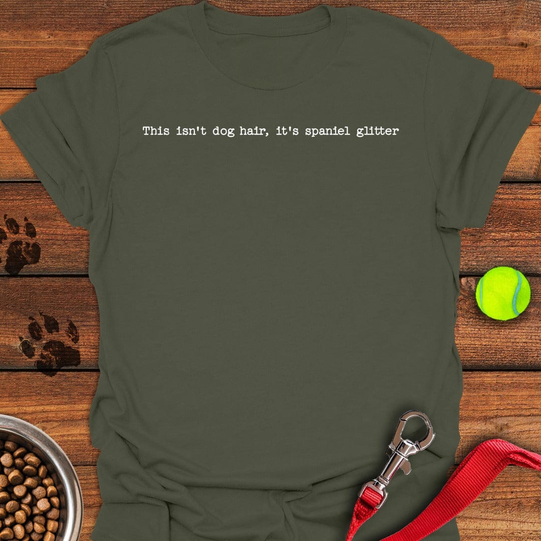 Cocker Spaniel Glitter Military Green