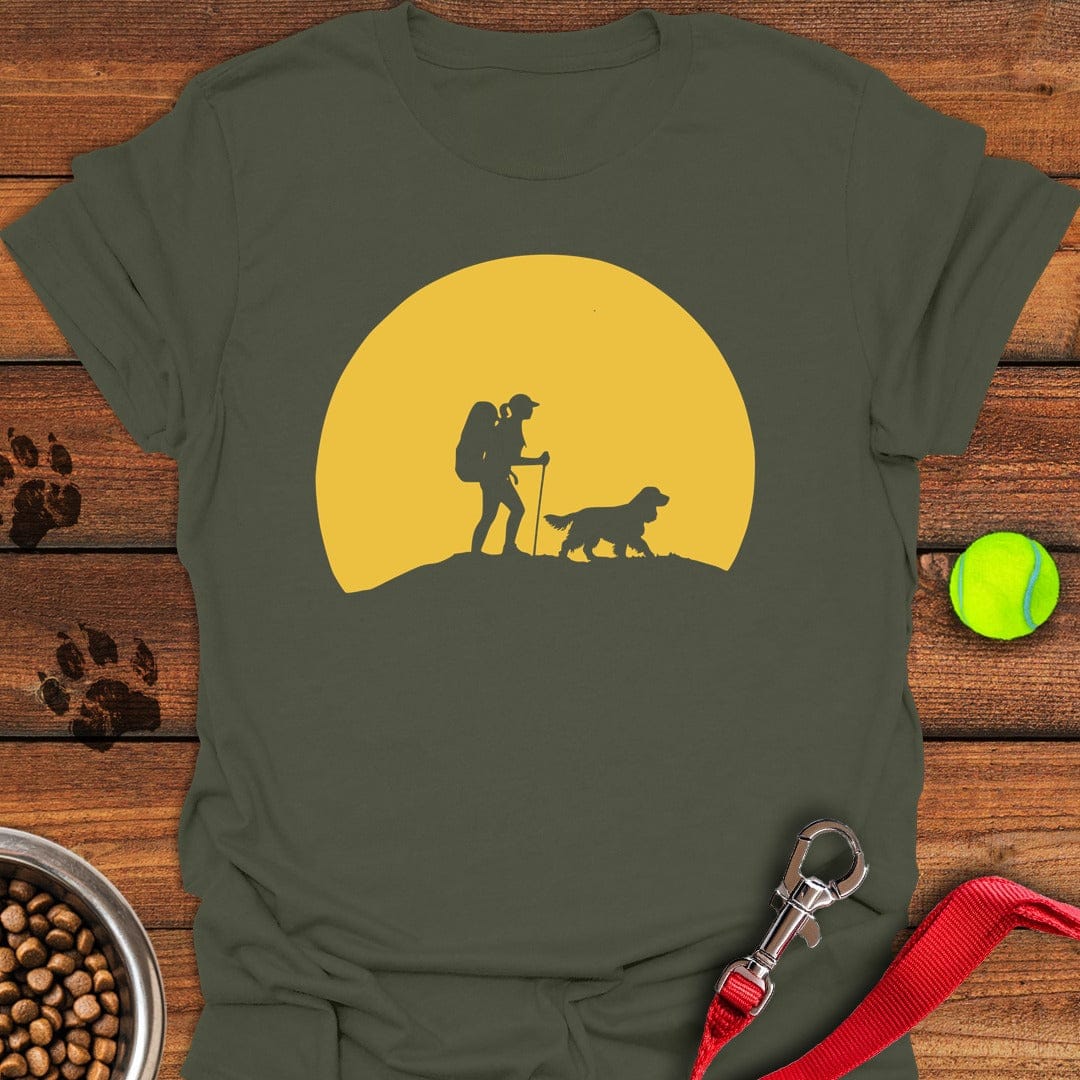 Cocker Spaniel Hiking Military Green