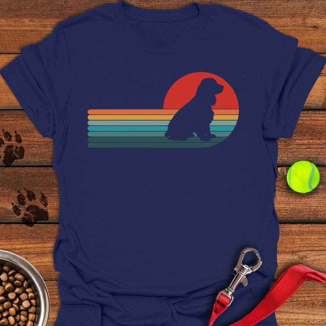 Cocker Spaniel Retro Navy