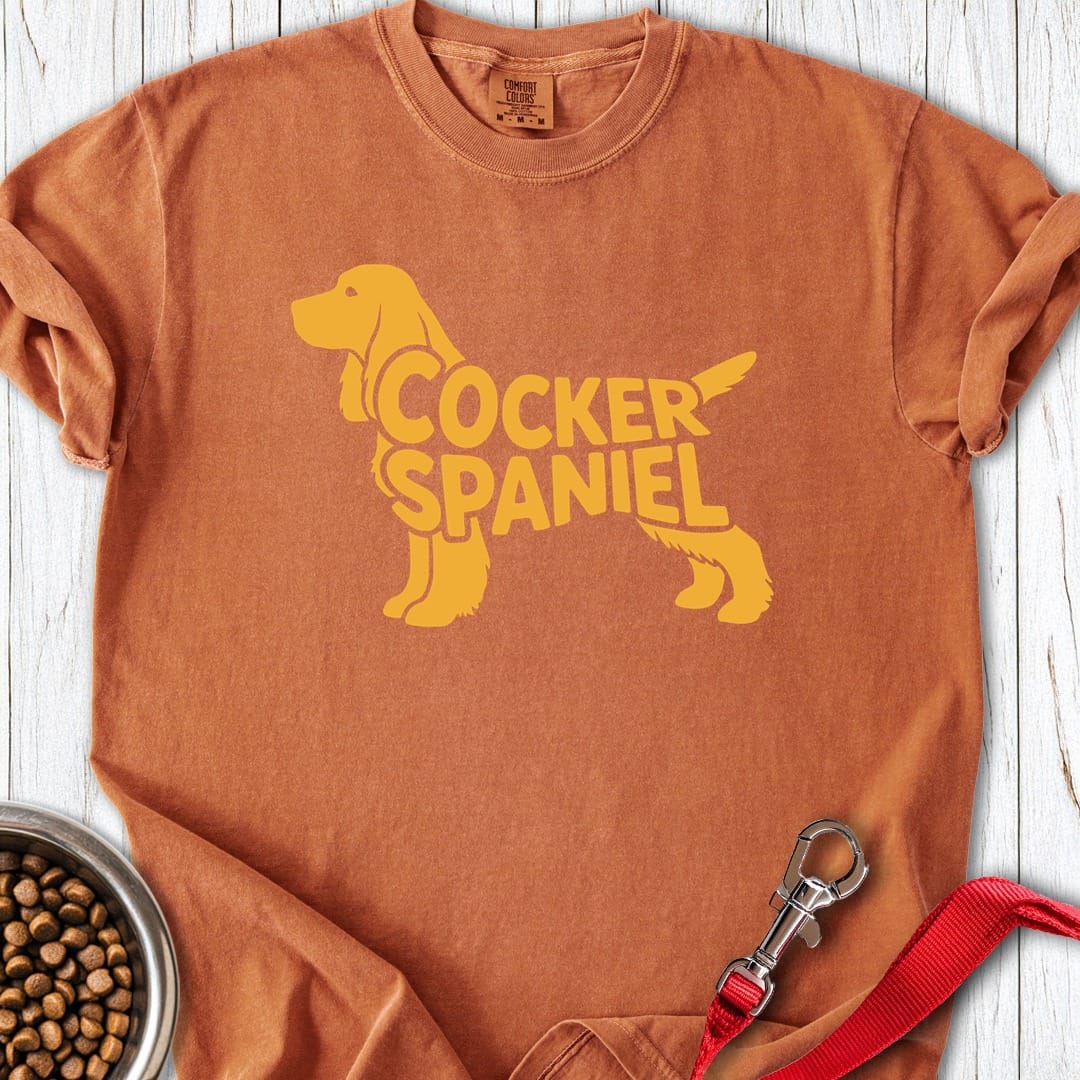 Cocker Spaniel Retro Premium Tee Yam