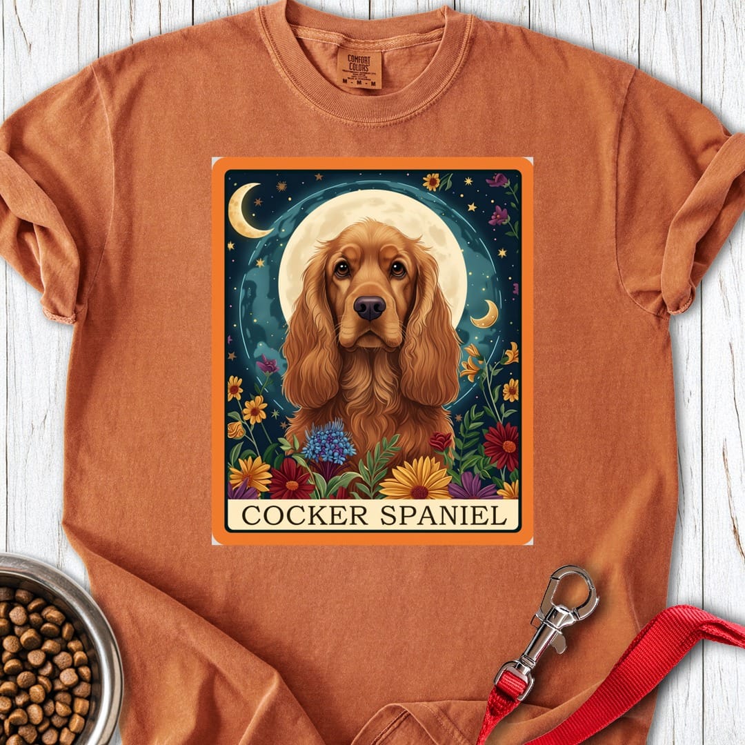 Cocker Spaniel Tarot Premium Tee Yam