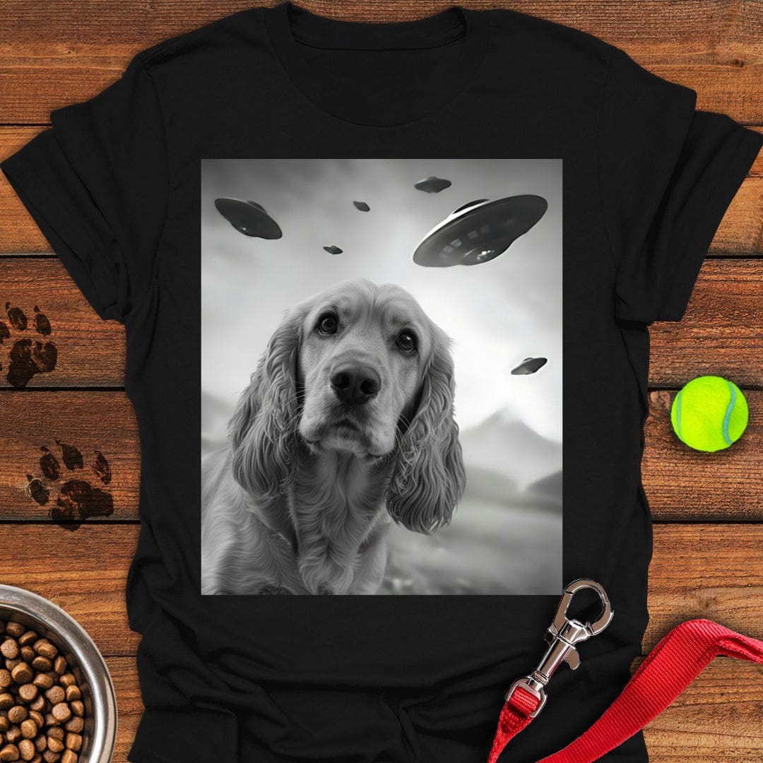 Cocker Spaniel UFO Selfie Black