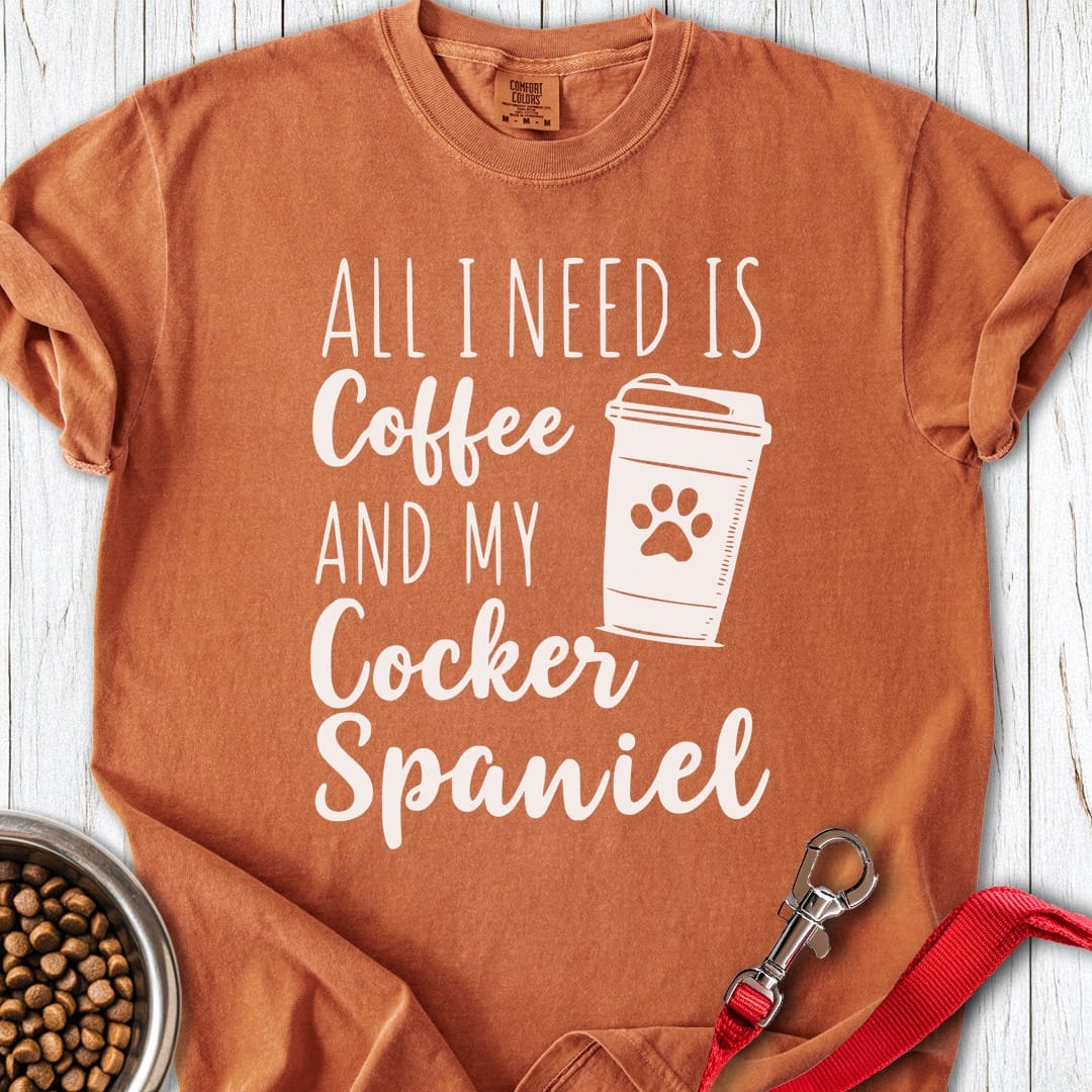Cocker Spaniels & Coffee Premium Tee Yam
