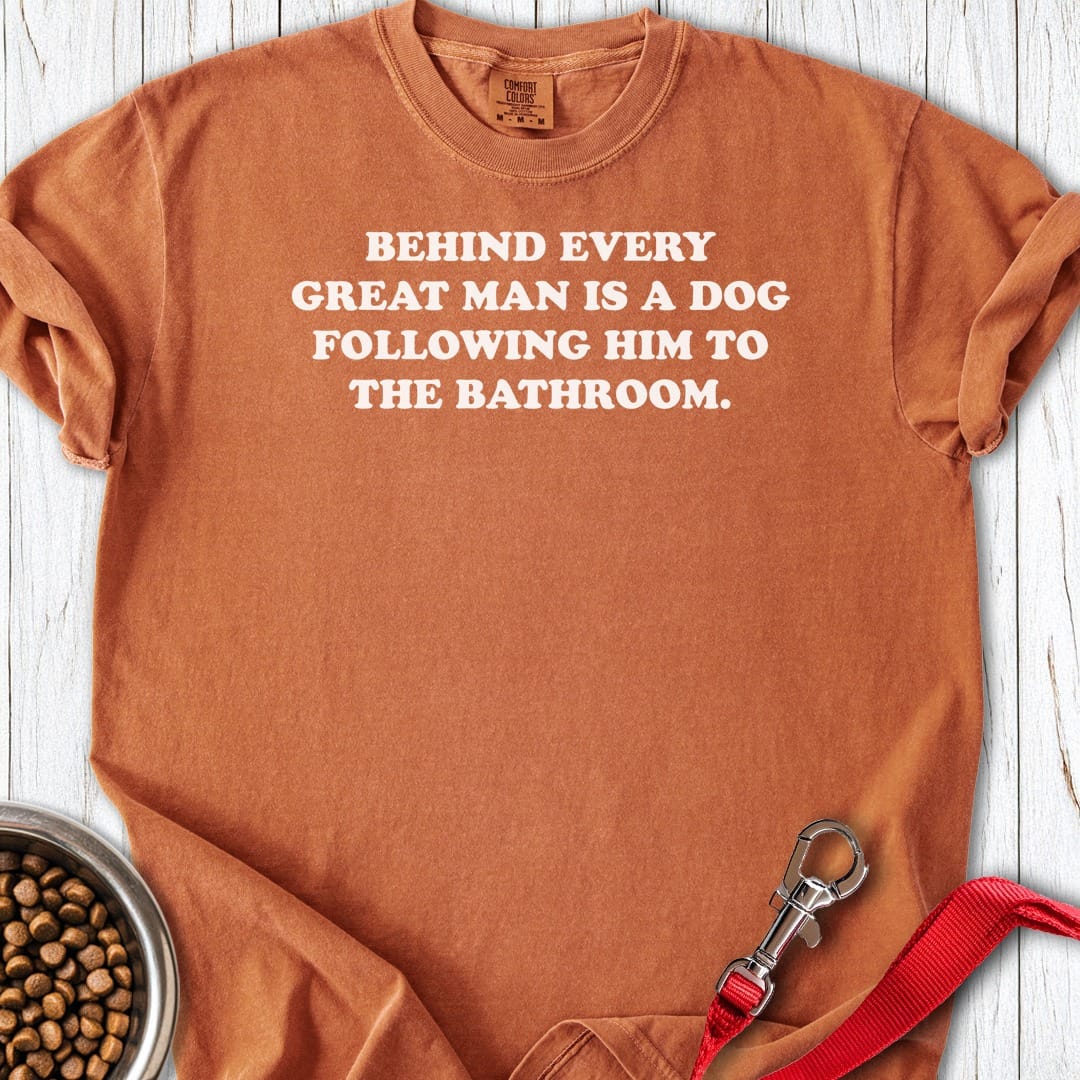 Dog Dad Bathroom Premium Tee Yam