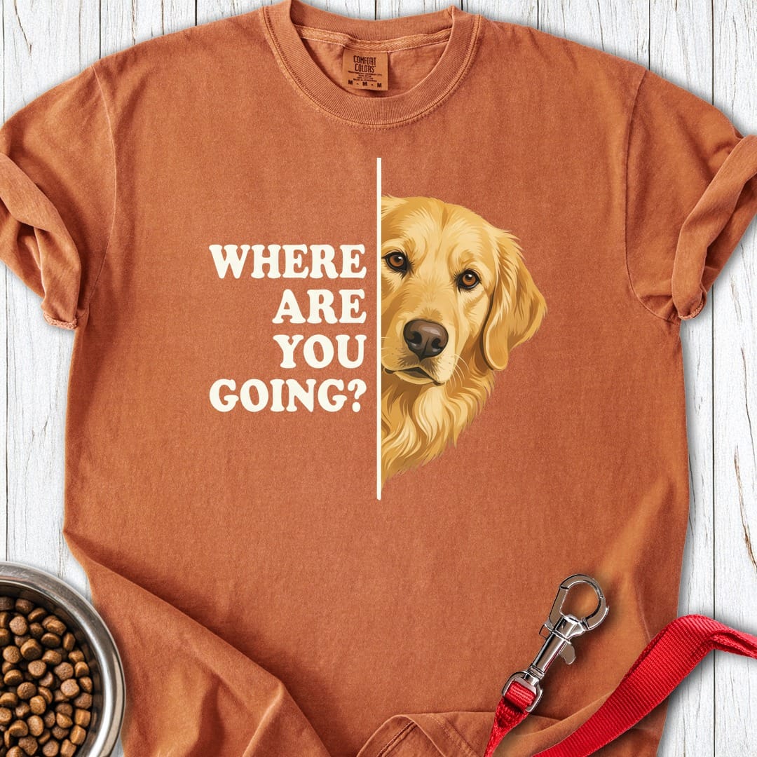 Following Golden Retriever Premium Tee Yam