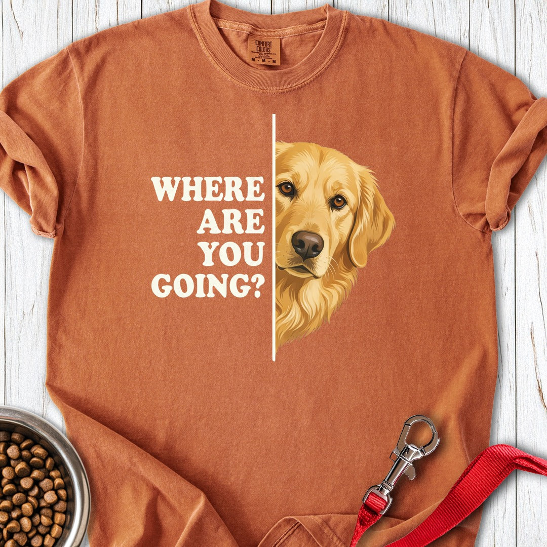 Following Golden Retriever Premium Tee Yam