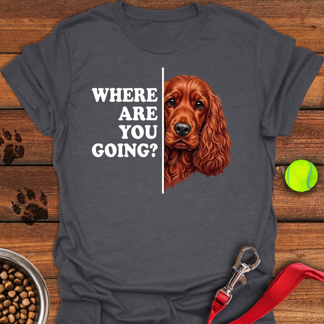 Following Red Cocker Spaniel Dark Heather