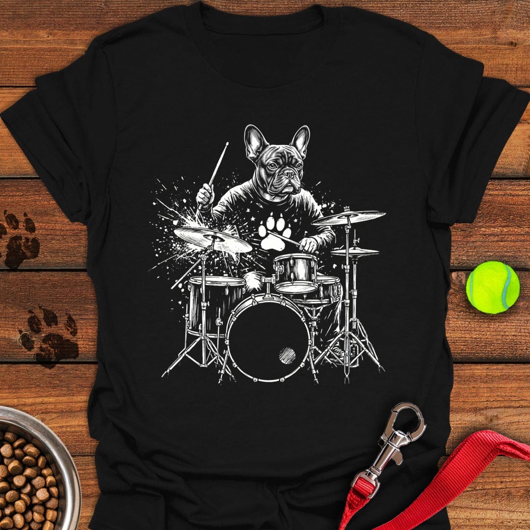 French Bulldog Drummer Black
