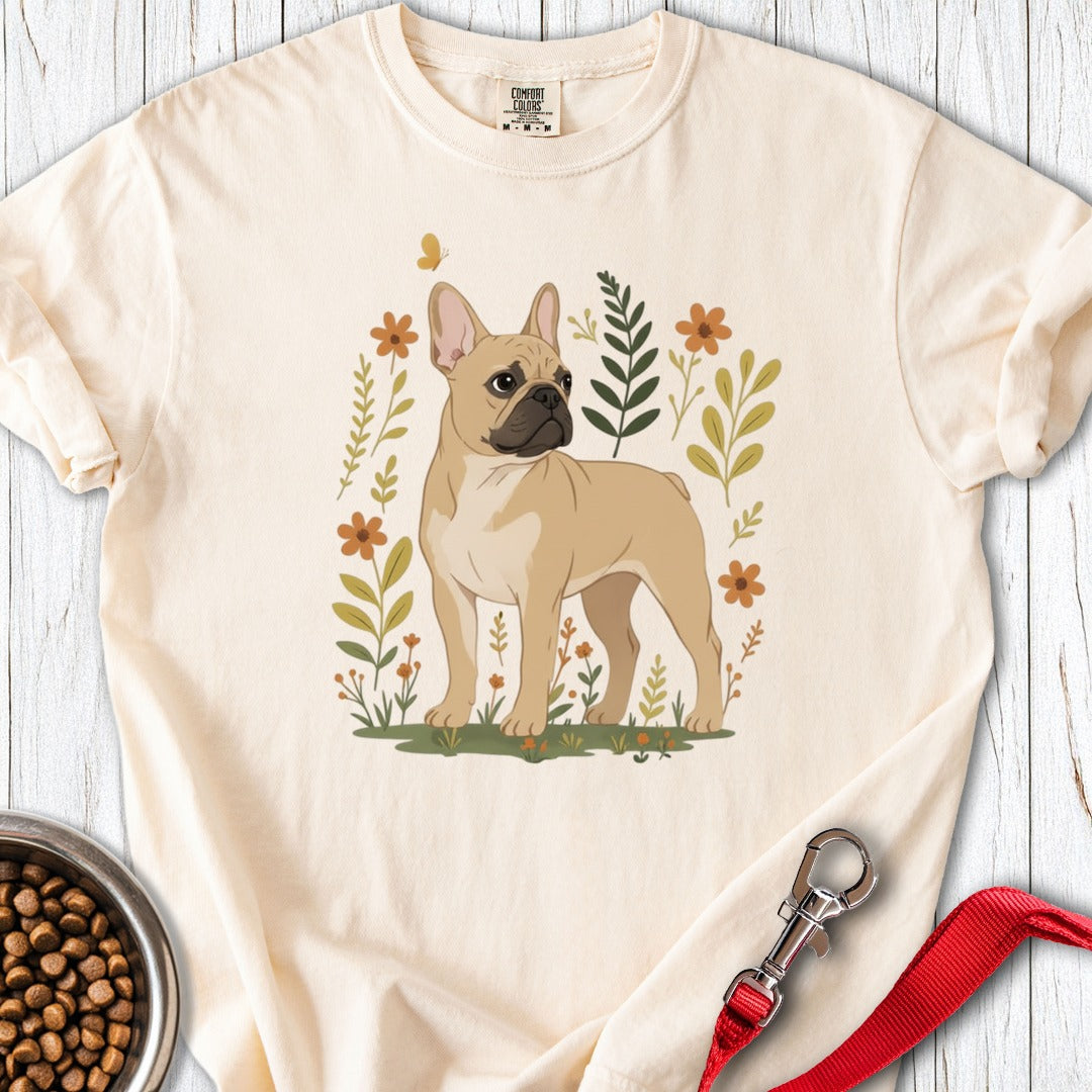 French Bulldog Flowers Premium Tee Ivory