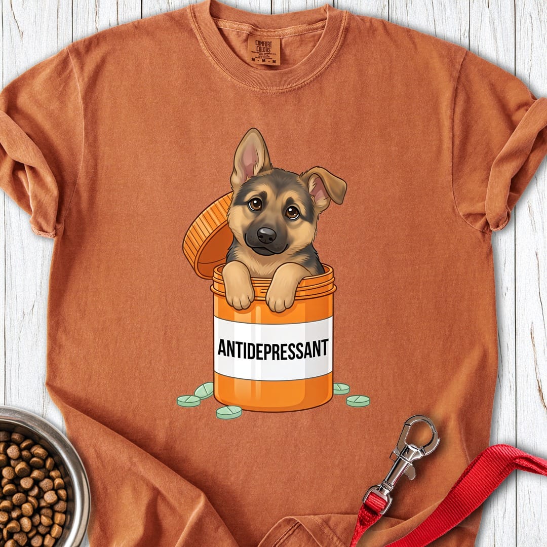 German Shepherd Antidepressant Premium Tee Yam