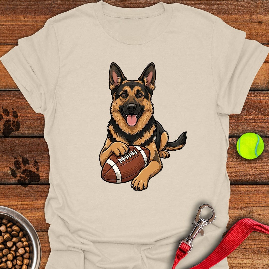 German Shepherd Football Natural