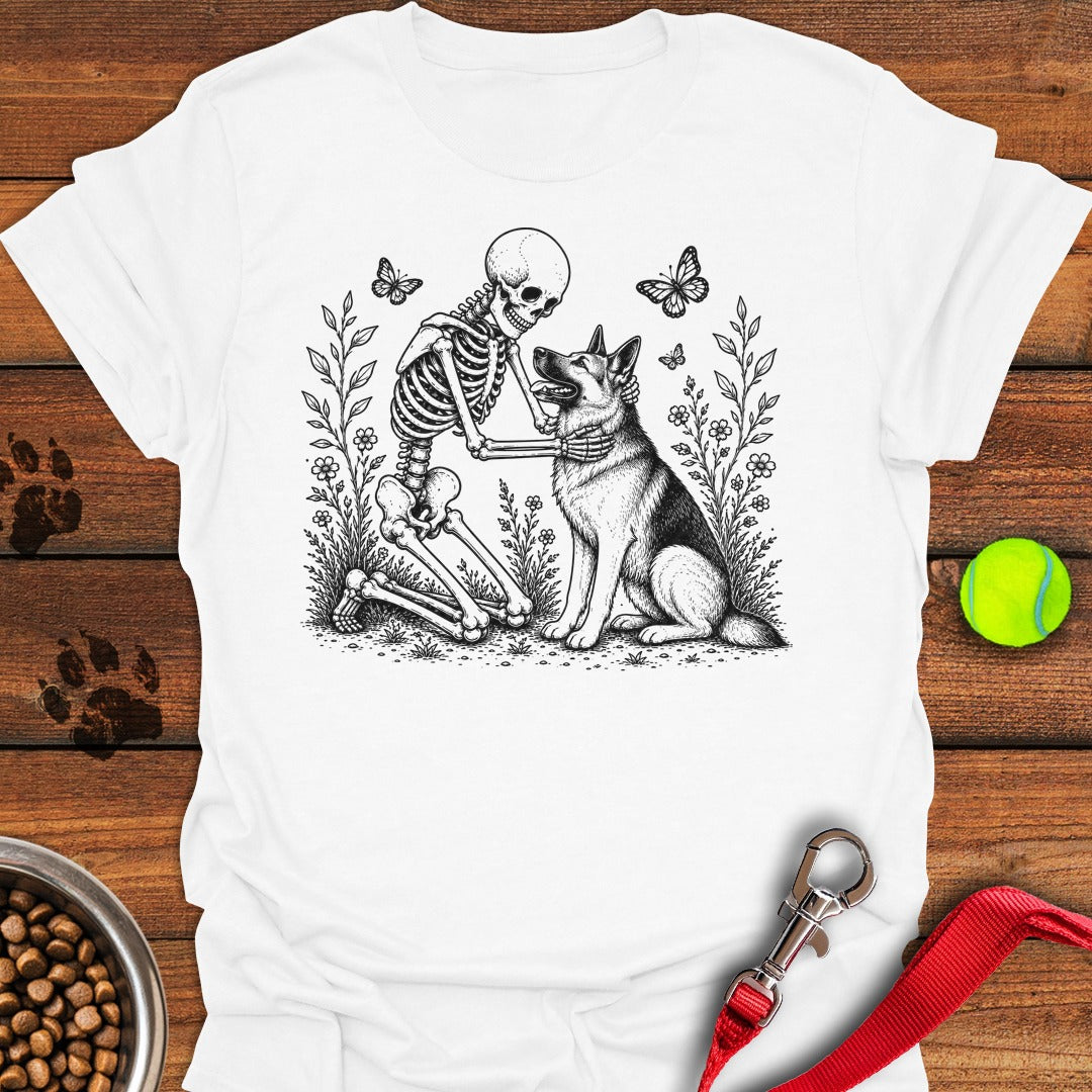 German Shepherd Skeleton Halloween White