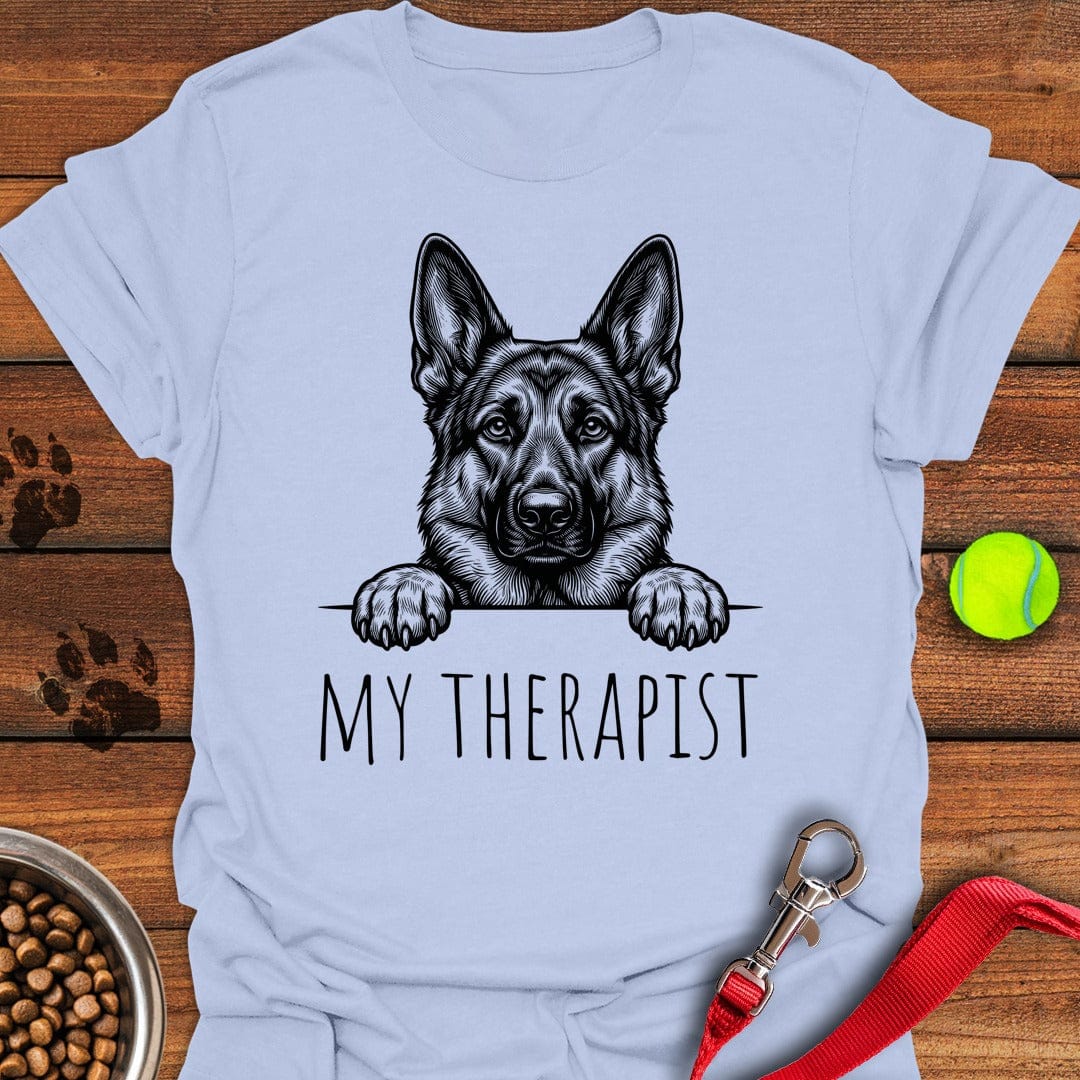 German Shepherd Therapist Light Blue