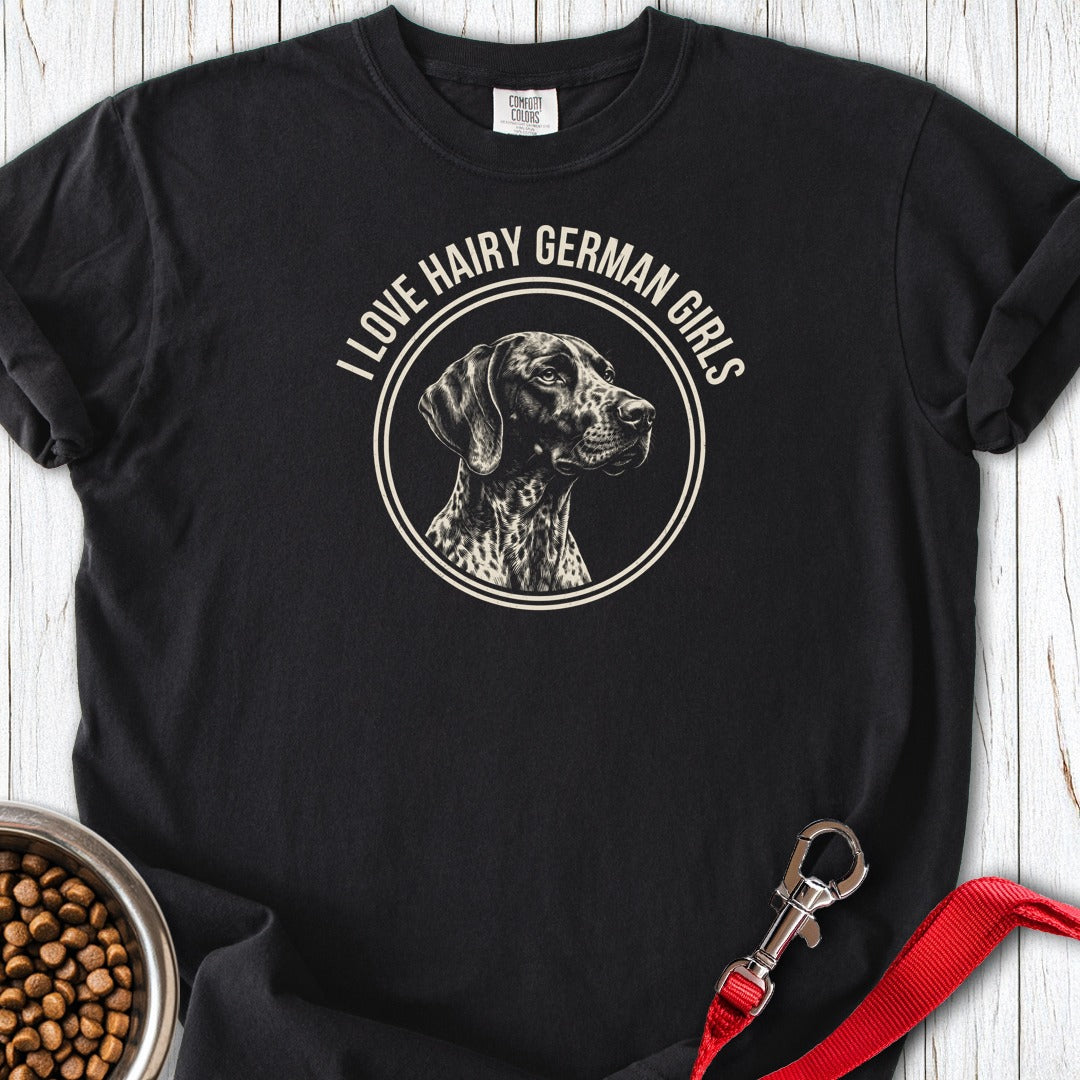 German Shorhaired Pointer Girls Premium Tee Black