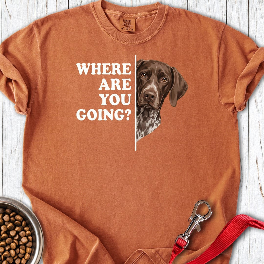 German Shorthaired Pointer Following Premium Tee Yam